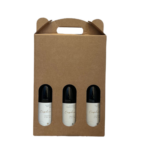 Gaveæske 3 flasker Campivini Økologisk vin Limited Edition