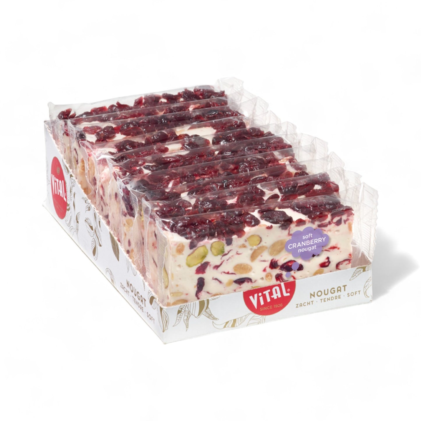 Nougat Slice: Tranebær