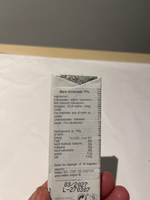 Simon Coll mørk chokolade 70% 25 g.