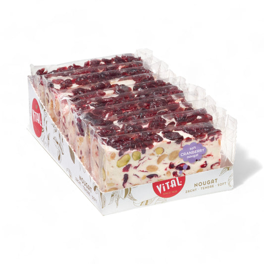Nougat Slice: Tranebær